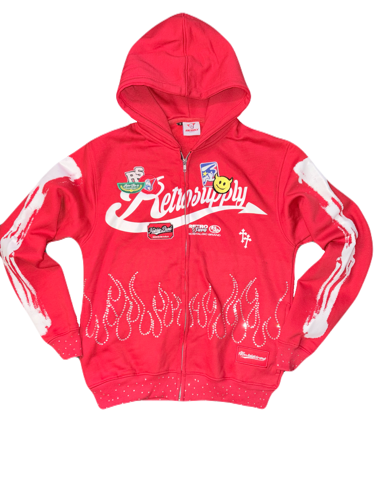 Red Nostalgia Sweat-Suit